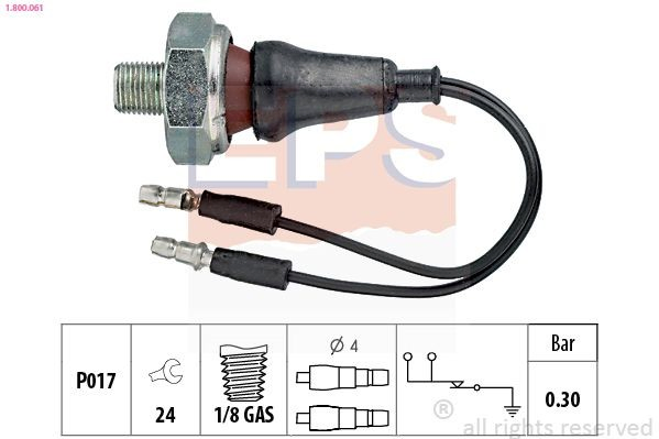 94156643 General Motors Indicador de presión del aceite