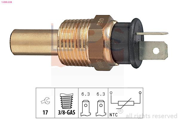 Sensor de temperatura del refrigerante Mitsubishi L 300 plataforma a bordo (P1T) (1994 - 2008) precio, desde 9,19 EUR