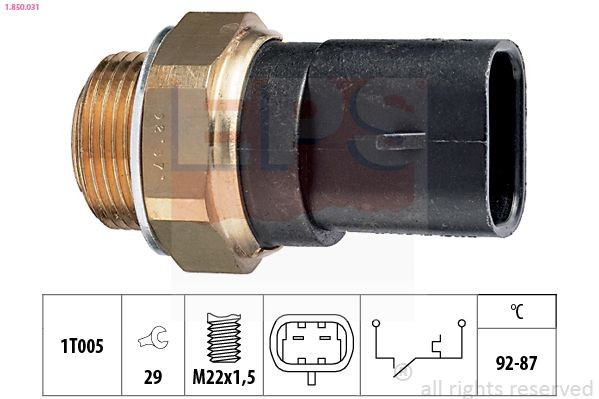 Sensor de temperatura 126432 Peugeot/Citroen
