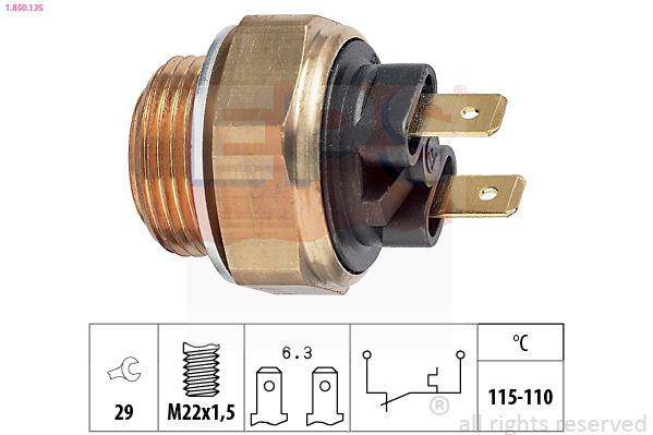 Sensor de temperatura 60503686 Fiat/Alfa/Lancia