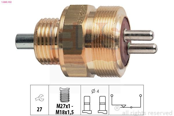 Comprar 0501305308 ZF Parts Interruptor de luz de marcha atrás