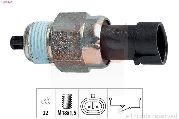 Sensor de marcha atrás 55203408 Opel