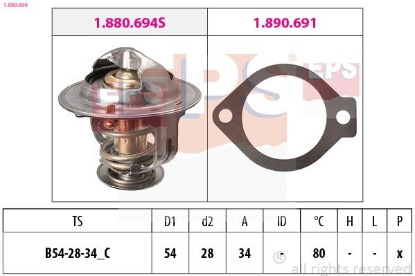 Termostato Chevrolet Epica II sedán (V250) (2006 - 2011) precio, desde 11,26 EUR