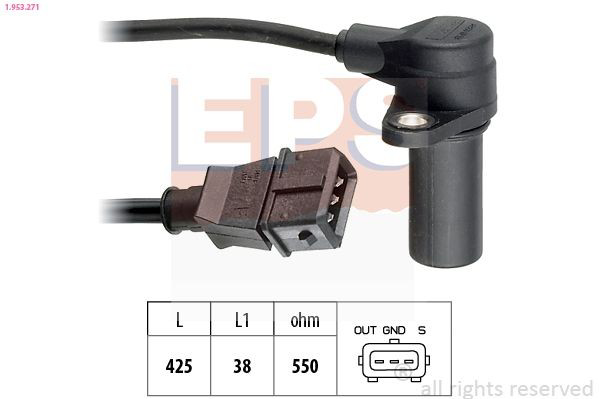 Sensor de posición del cigüeñal para Chevrolet Aveo II T250, T255