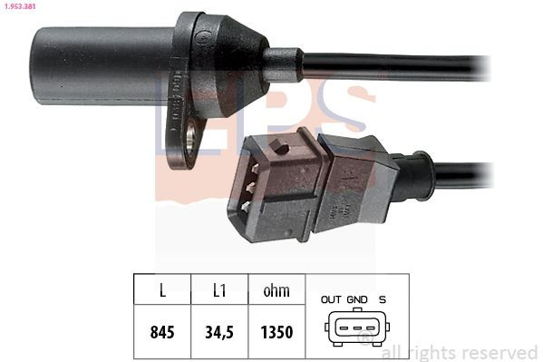 1953381 EPS Sensor de posición del cigüeñal