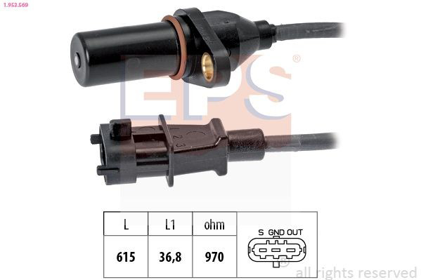 Sensor de posición del cigüeñal para Hyundai Santa Fe II CM