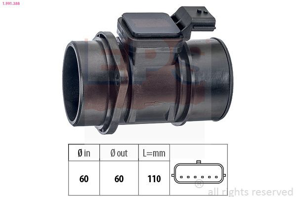 Sensor de flujo de aire para Dacia Logan I  MCV KS