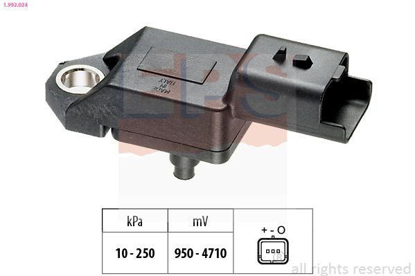 1993034 EPS Sensor De Presion Del Colector De Admision