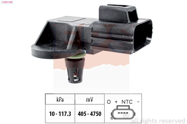 8942097209 Daihatsu Sensor, presión colector de admisión 