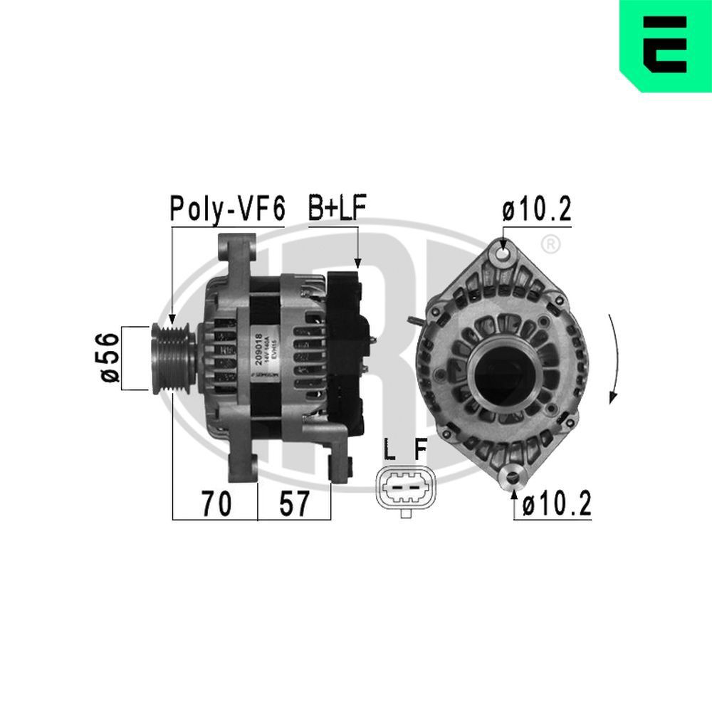 Alternador 209018A ERA