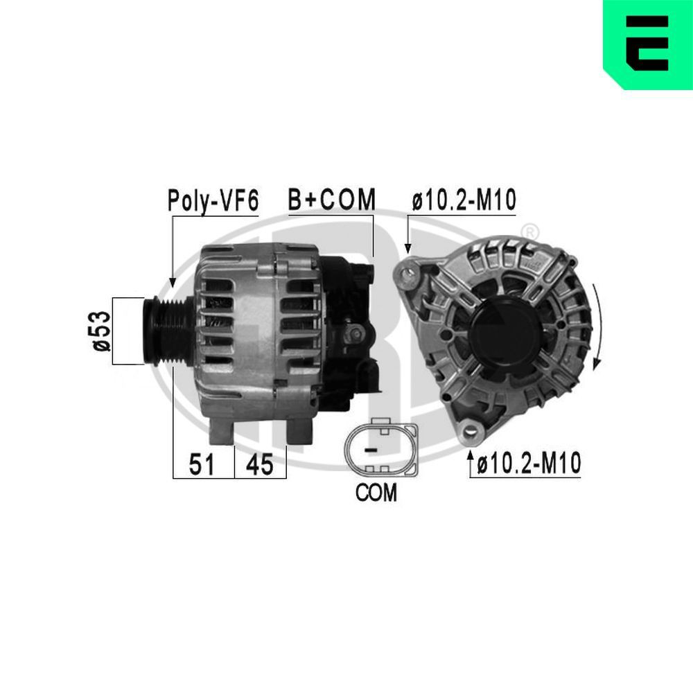 210877A ERA Alternador de coche
