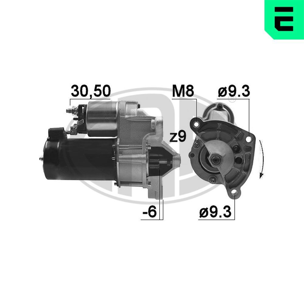 Motor de arranque 220044A ERA