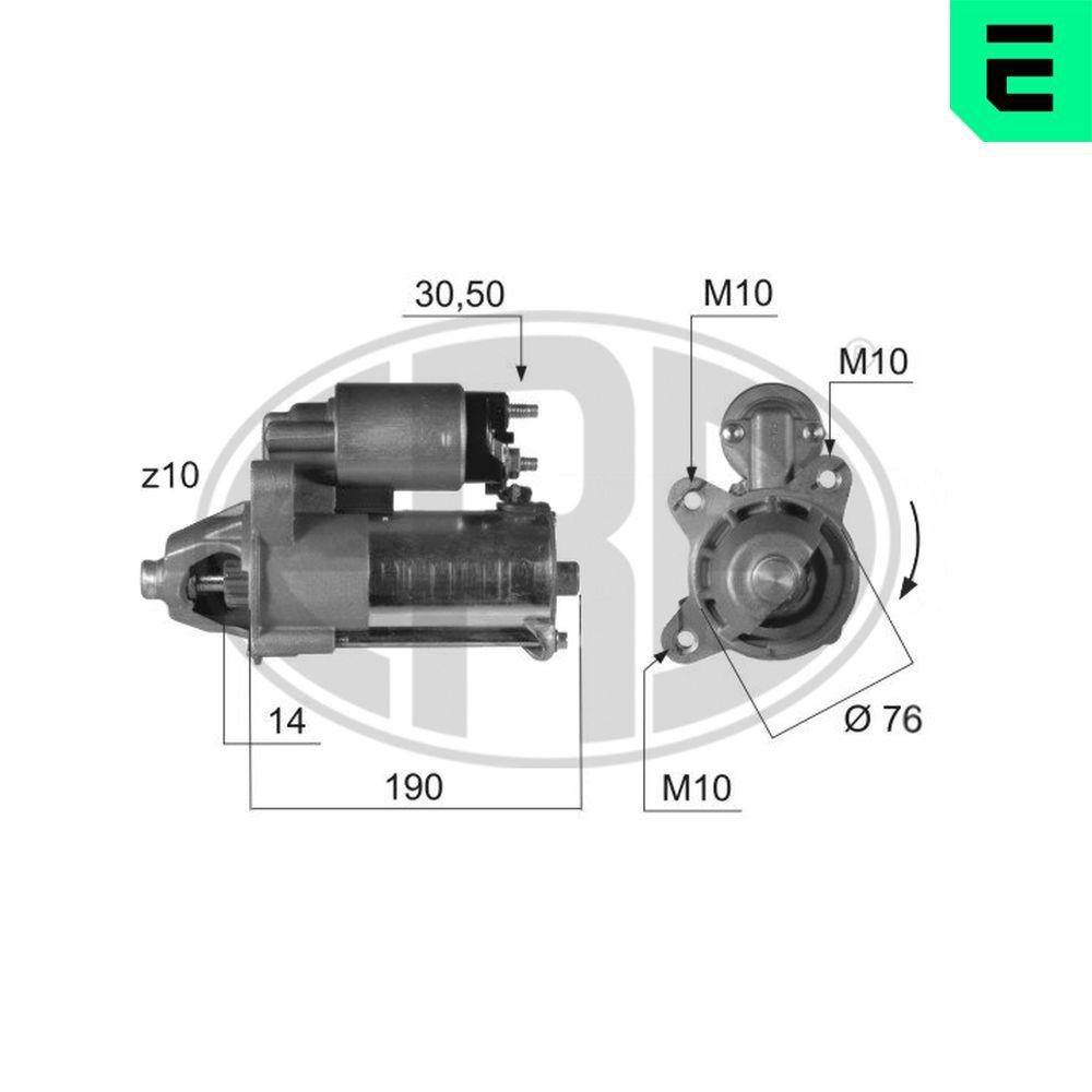 Motor de arranque 220374A ERA