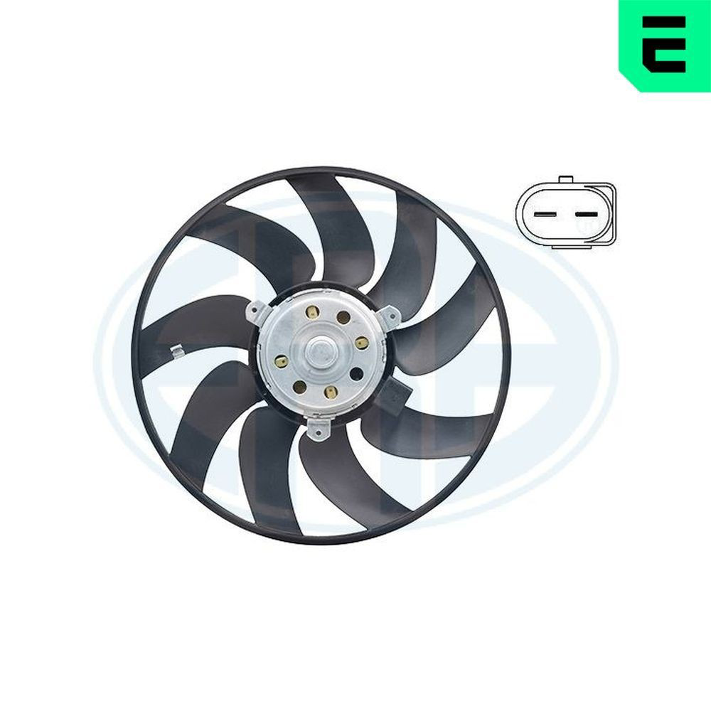 Ventilador de refrigeración completo derecho (motor y hélice) 352094 ERA