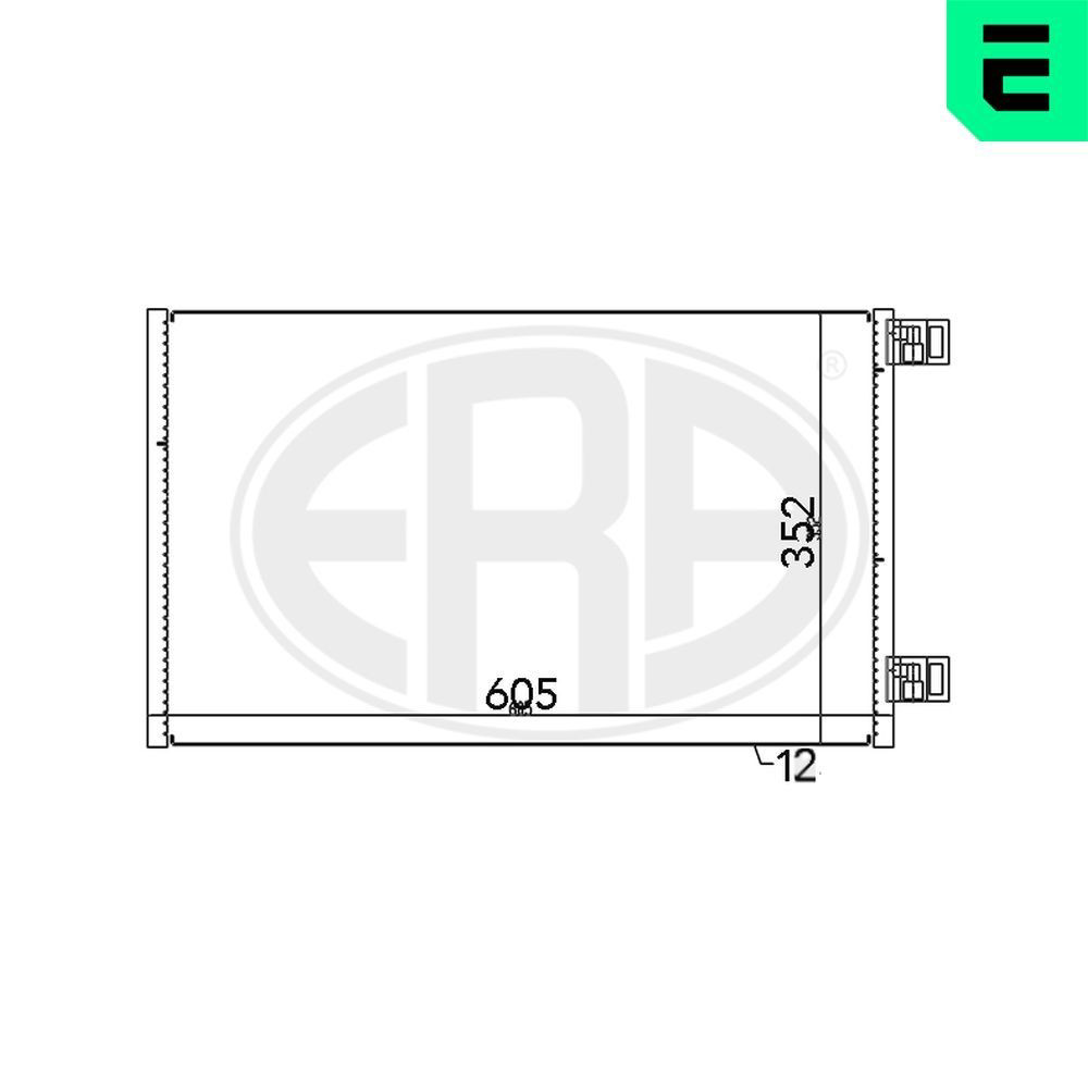 667148 ERA Radiador de aire acondicionado