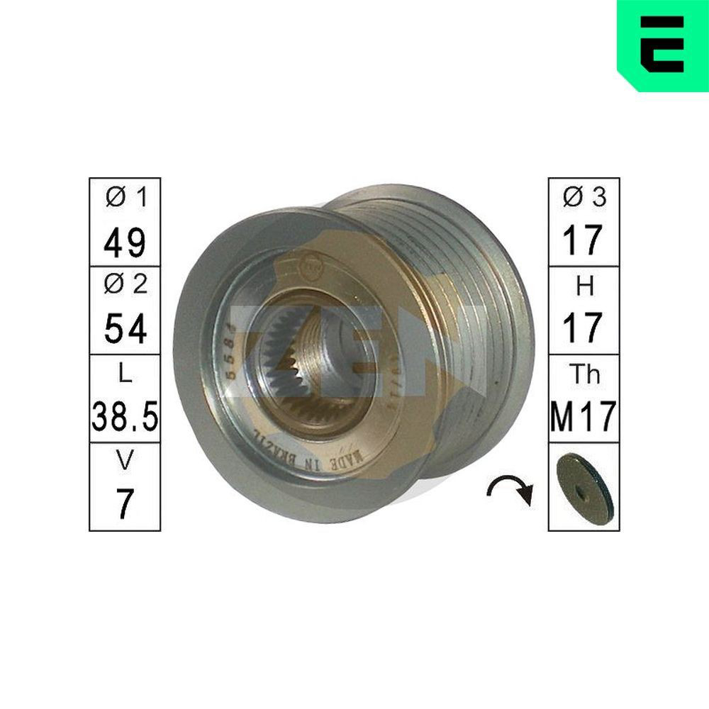 Polea alternador ZN5584 ERA