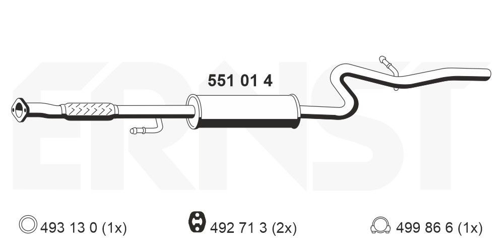 Comprar 71765090 Fiat/Alfa/Lancia Silenciador central