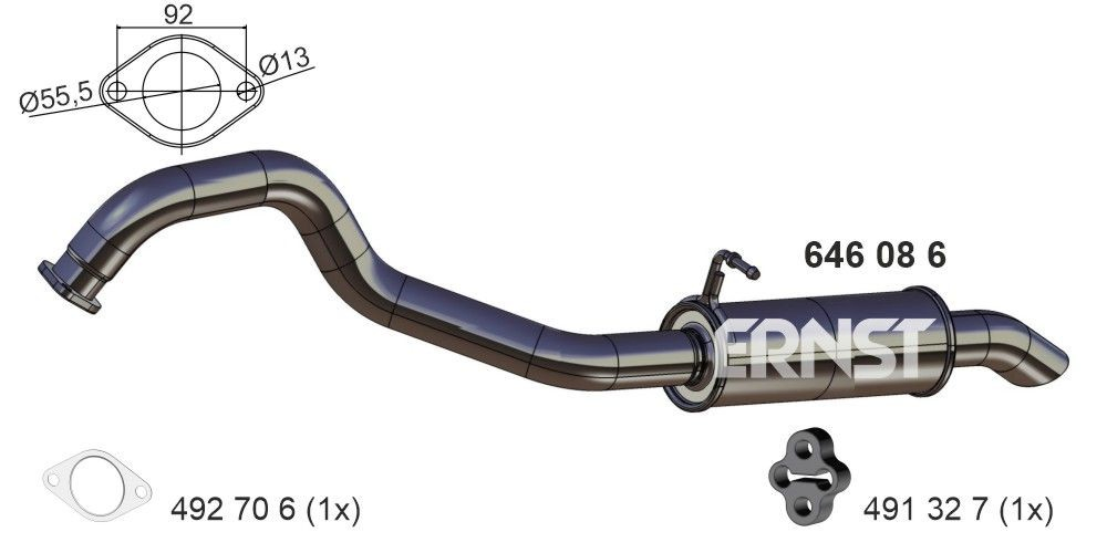  Silenciador trasero KIA Sorento 1