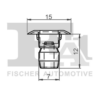 6N0809966A Bentley Clip de fijación del guardabarros delantero