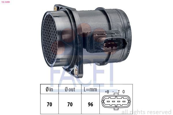 0836016 Opel Sensor de flujo de aire