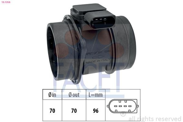 Sensor de flujo de aire para Mercedes A  W169