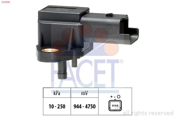 103030 Facet Sensor De Presion Del Colector De Admision