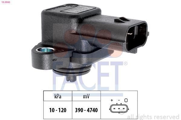 103042 Facet Sensor, presión colector de admisión 