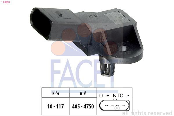 103090 Facet Sensor De Presion Del Colector De Admision