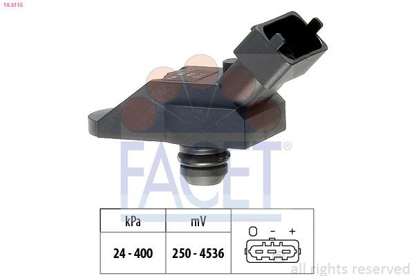 103115 Facet Sensor De Presion Del Colector De Admision