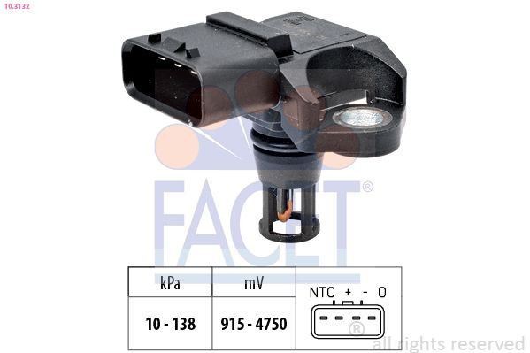 Sensor de presión del colector de admisión APS75 Magneti Marelli
