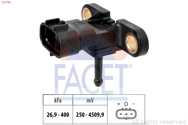 103198 Facet Sensor de presión de sobrealimentación