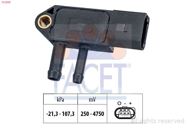 103266 Facet Sensor de presion de escape