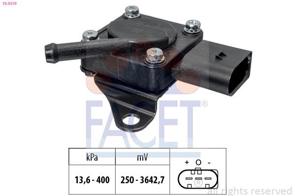 103319 Facet Sensor de presion de escape