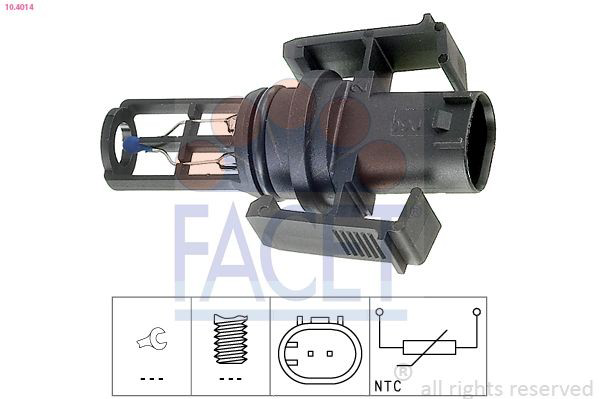  Sensor de temperatura del aire de admisión SsangYong Korando 