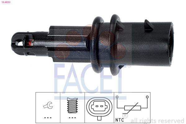  Sensor de temperatura del aire de admisión Opel Astra 