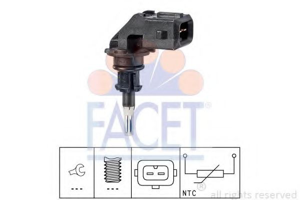Sensor de temperatura de mezcla de aire Facet 104038