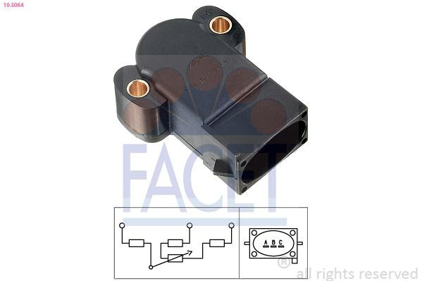 105064 Facet Sensor de posición del acelerador