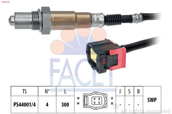 108175 Facet Sensor de oxígeno previo al catalizador