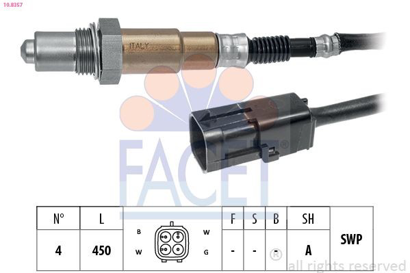 EX16537 Euroex Sensor de oxígeno previo al catalizador