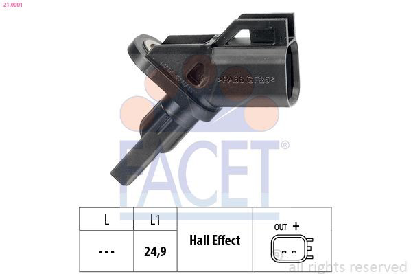210001 Facet Sensor de rueda abs