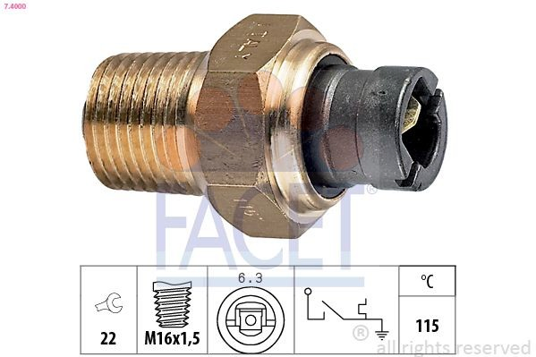 74000 Facet Sensor temperatura refrigerante