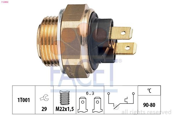 Interruptor térmico para Renault 18  135