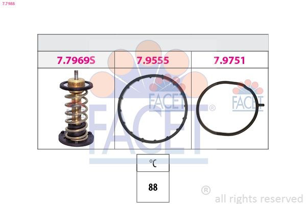 77988 Facet Termostato de agua