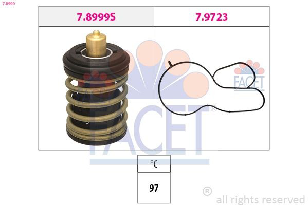 Termostato refrigerante Volkswagen Golf VIII