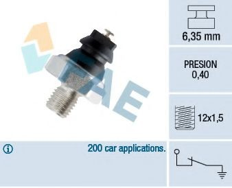Manómetro de presión de aceite FAE 12200 precio, desde 3,97 EUR