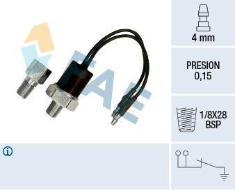 12540 FAE Indicador de presión del aceite