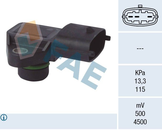 15125 FAE Sensor De Presion Del Colector De Admision