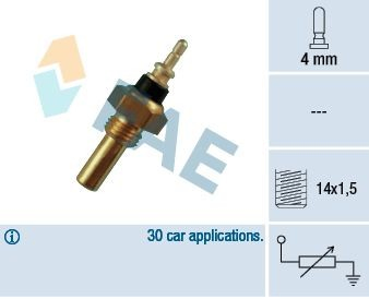 Sensor temperatura refrigerante para Mercedes Bus 207-310  601