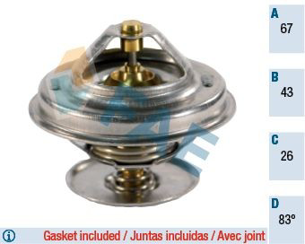 5300283 FAE Termostato de agua