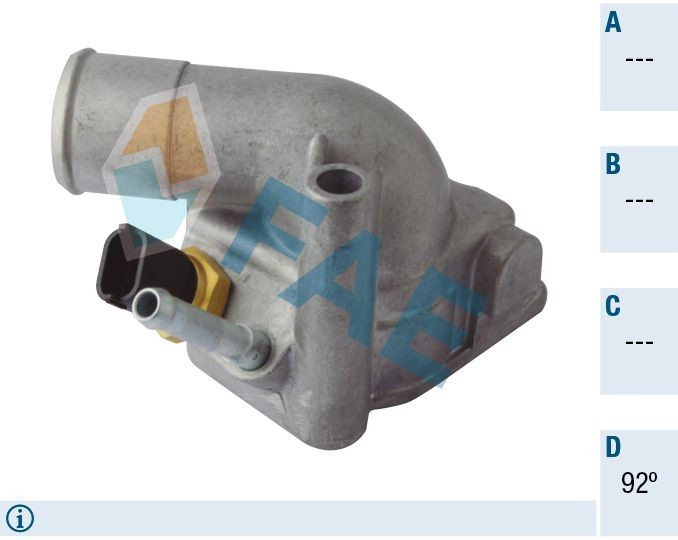 Caja de termostato para Opel Vectra 38